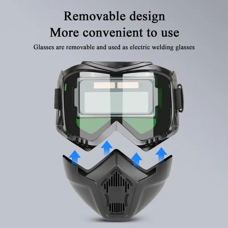 Head-mounted Professional Automatic Welding Mask Goggles Light Filter Anti-glare Welding Helmet Equipment Protective Mask