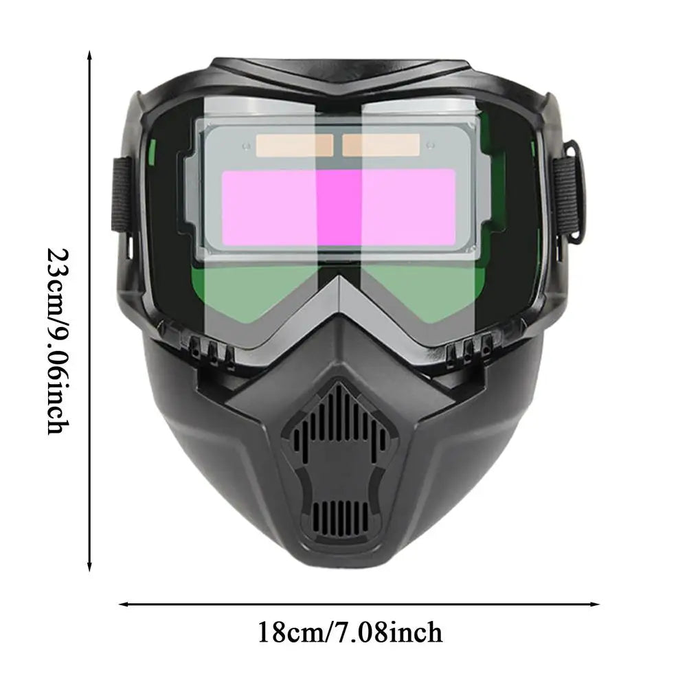 Head-mounted Professional Automatic Welding Mask Goggles Light Filter Anti-glare Welding Helmet Equipment Protective Mask